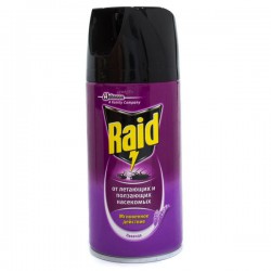 Аэрозоль Raid мгновенного действия против летающих ползающих насекомых лаванда 300 мл