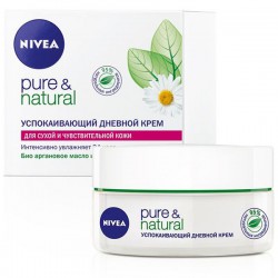 Крем для лица Nivea визаж пюэ энд нейчерал дневной успокаивающий для сухой и чувствительной кожи 50 мл
