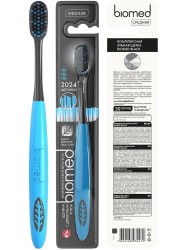 Зубная щетка Biomed Блэк комплексная с древесным углем средняя жесткость 1 шт.