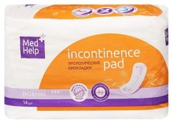 Прокладки урологические для женщин Medhelp нормал (3 капли) 14 шт.