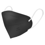 Респиратор защитный одноразовый, 1 шт N99 (класс защиты FFP3) из нетканого материала без клапана черный 2400001807703