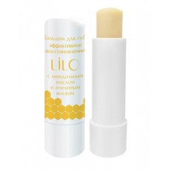 Бальзам для губ LiLo эффективное восстановление с миндальным маслом и пчелиным воском 1 шт.