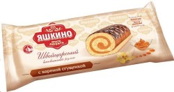 Рулет бисквитный Яшкино с вареной сгущенкой 200 г