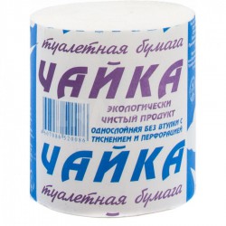 Туалетная бумага Чайка без втулки 1 шт.