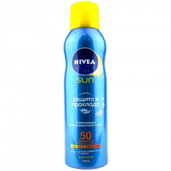 Спрей солнцезащитный Nivea Сан освежающий сухой защита и легкость SPF50 200 мл