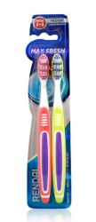Зубная щетка Rendal Макс Фреш средней жесткости цвет в ассортименте 2 шт.