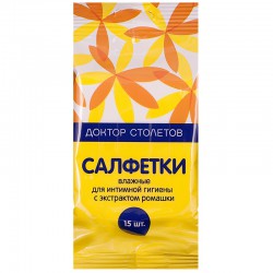 Салфетки влажные для интимной гигиены Доктор Столетов 15 шт.