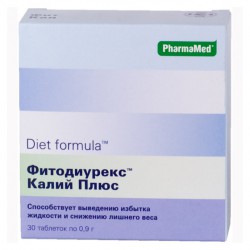Диет Формула Фитодиурекс калий плюс 30 шт. табл.