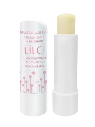 Бальзам для губ LiLo увлажнение и питание с касторовым маслом и маслом ши 1 шт.