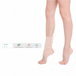 Бандаж для голеностопного сустава Elastikum повязка для фиксации удлиненная с дополнительной фиксацией эластичная р. M 1 шт.