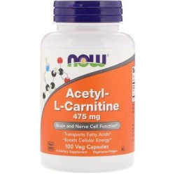Ацетил-L-Карнитин Now 100 шт. капс. 475 мг