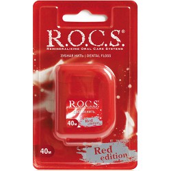 Зубная нить Rocs Ред эдишн расширяющаяся