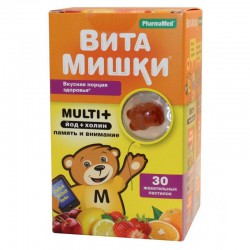 Витамишки мульти + йод + холин 30 шт. паст. жев. 2.4 г