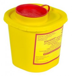 Емкость-контейнер для сбора острого инструментария класс Б 0.5 л