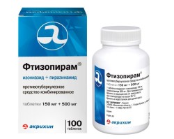 Фтизопирам табл. 150 мг+500 мг 100 шт.