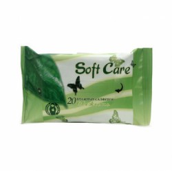Салфетки влажные Soft Care свежесть 20 шт.