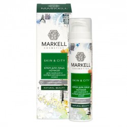 Крем для лица Markell Скин энд Сити снежный гриб ночной для жирной и комбинированной кожи 50 мл
