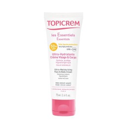 Крем для лица и тела, Topicrem (Топикрем) 75 мл ультра-увлажняющий SPF 50+