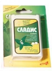 Заменитель сахара табл. 150 шт. Сладис Элит со стевией дозатор