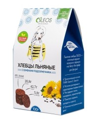 Хлебцы льняные с семенами подсолнечника 100 г