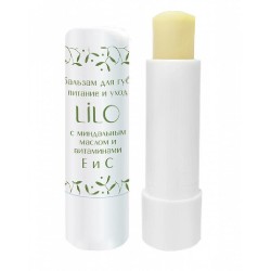 Бальзам для губ LiLo питание и уход с миндальным маслом и витаминами Е и С 1 шт.