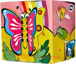 Салфетки для лица Zewa Бабочки 60 шт.