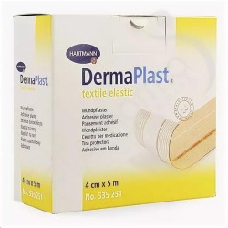 Пластырь DermaPlast текстайл эластик гипоаллергенный из текстильного материала р. 4смх5м 1 шт.