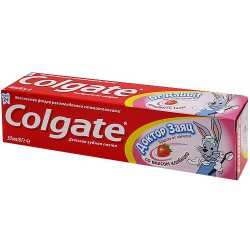 Зубная паста для детей, Colgate (Колгейт) 50 мл доктор заяц вкус клубники