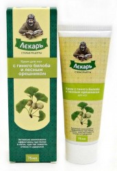 Крем для ног Лекарь с гинкго билоба и лесным орешником 75 мл