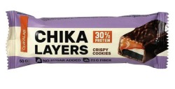 Батончик Chikalab глазированный с начинкой хрустящее печенье с двойным шоколадом 60 г