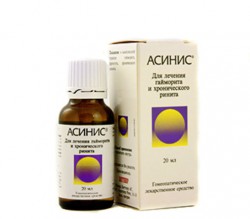 Асинис капли д/приема внутрь гомеоп. 20 мл №1 шт.