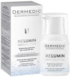 Крем для лица Dermedic Мелюмин дневной защитный осветляющий против пигментации SPF50+ 55 мл 55 г флакон с помпой-дозатором