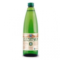 Вода минеральная Ессентуки №4 Добрый доктор лечебно-столовая газированная 0.5 л стекло