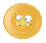 Тарелка глубокая детская, Пластишка арт. 431322406 с декором желатая