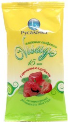 Салфетки Visage освежающие клубника 15 шт.