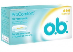Тампоны o.b. прокомфорт нормал 16 шт.