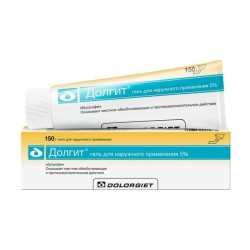 Долгит гель д/наружн. прим. 5% 150 г 1 шт.