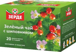 Зеленый чай с шиповником 20 шт. ф/пак. 2 г