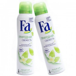 Дезодорант-антиперспирант FA Природная свежесть Белый чай спрей 150 мл