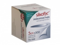 Пластырь Silkofix на тканевой основе р. 5смx500см 1 шт.