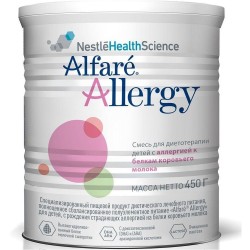 Смесь для лечебного питания Alfare Аллерджи для детей с рождения 450 г