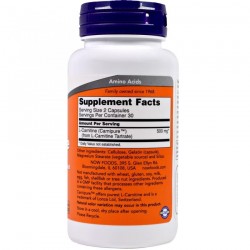 L-Карнитин Now 60 шт. капс. 500 мг /896 мг