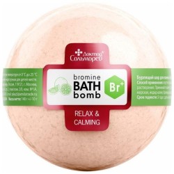 Шар бурлящий для ванны Доктор сольморей с йодом бромом и маслом апельсина