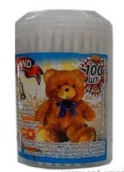 Ватные палочки Тедди Ленд с ограничителем 40 шт.