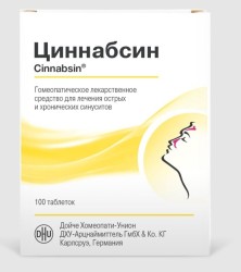 Циннабсин табл. д/рассас. гомеоп. 100 шт.